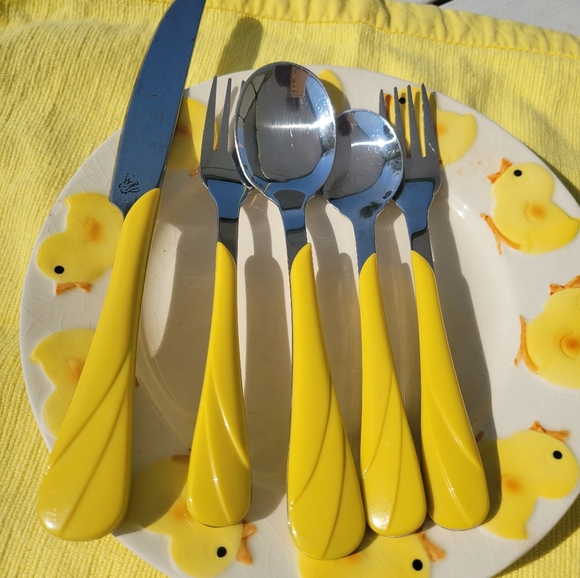Fiesta Sunflower Swirl Flatware ~ Retired Item ~ Fiestaware ~ Post-86 ~ - Picture 11 of 16